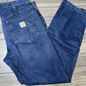 Carhartt Jeans Men's Size 32x30 Relaxed Fit Straight Leg Denim Blue Jeans